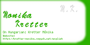 monika kretter business card