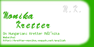 monika kretter business card